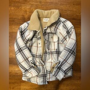 BRUNO Plaid Sherpa-Lined Jacket 4T
